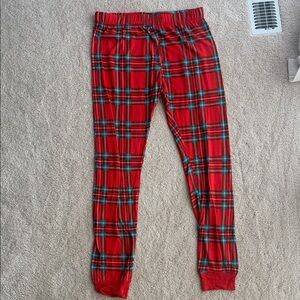 Fabkids Red Plaid Lounge Pants